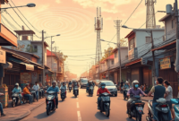 XLSMART Perluas Jaringan 5G ke 101 Kota hingga Akhir 2026 (Ilustrasi: AI Dimensia Creative)
