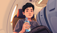 Barang yang Wajib Masuk Kabin Pesawat Saat Terbang (Ilustrasi: AI Dimensia Creative)