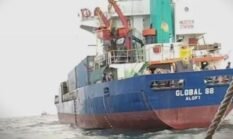 TNI AL Amankan Kapal MV Global 88 Muat Rokok ke Malaysia