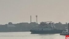Usai Tiga Hari Hujan, Asap Karhutla Balik ke Palembang. (Foto: CNN Indonesia)